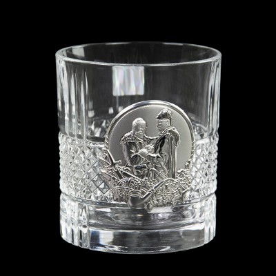 Набір келихів для віскі "Козаки" Boss Crystal, 6 келихів, срібло, кришталь Набір келихів для віскі "Козаки" Boss Crystal, 6 келихів, срібло, кришталь