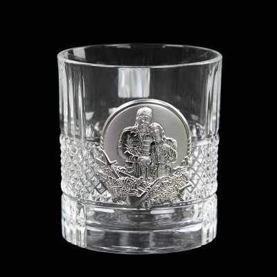 Набір келихів для віскі "Козаки" Boss Crystal, 6 келихів, срібло, кришталь Набір келихів для віскі "Козаки" Boss Crystal, 6 келихів, срібло, кришталь