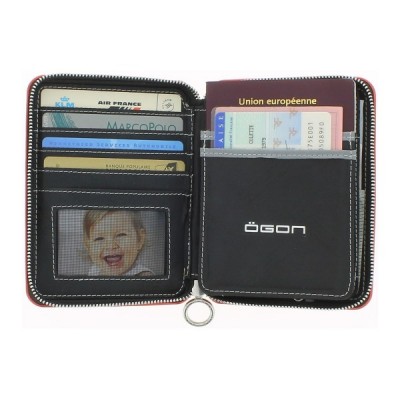Гаманець на блискавці OGON Quilted Passport, синій Гаманець на блискавці OGON Quilted Passport, синій