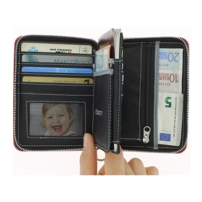 Гаманець на блискавці OGON Quilted Passport, синій Гаманець на блискавці OGON Quilted Passport, синій