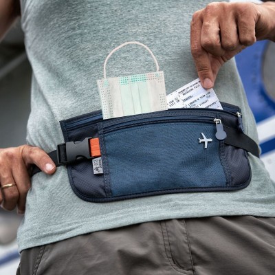  Поясна сумка Troika, 2 відділення, захист від RFID-мошенництва 