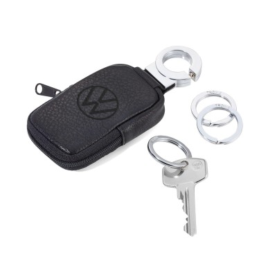 Брелок Troika Key-Click Valet зі шкіряним кошельком для монет Брелок Troika Key-Click Valet зі шкіряним кошельком для монет