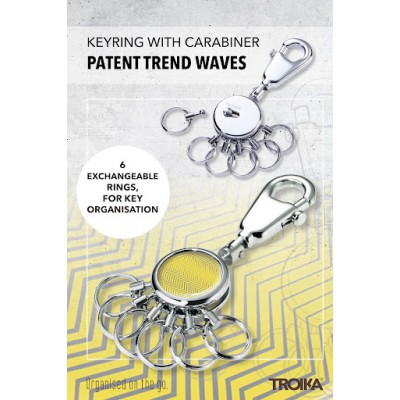 Брелок Troika Trend waves, з карабіном Брелок Troika Trend waves, з карабіном