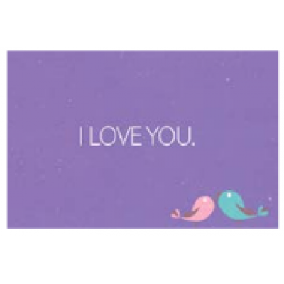Листівка "I Love You" Листівка "I Love You"