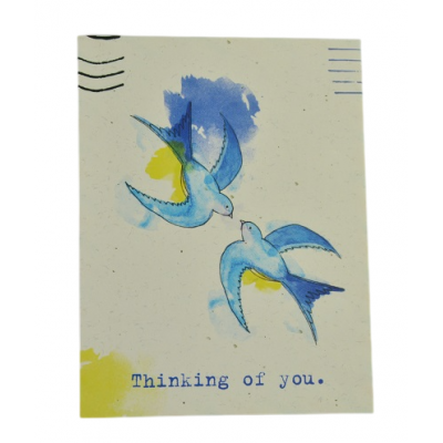 Міні листівка "Thinking of you" 10х7,5 см