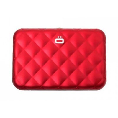 Кардхолдер OGON Quilted Button на 10 карт, червона Кардхолдер OGON Quilted Button на 10 карт, червона