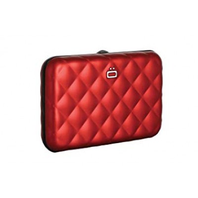 Кардхолдер OGON Quilted Button на 10 карт, червона Кардхолдер OGON Quilted Button на 10 карт, червона
