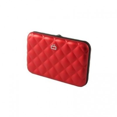 Кардхолдер OGON Quilted Button на 10 карт, червона Кардхолдер OGON Quilted Button на 10 карт, червона