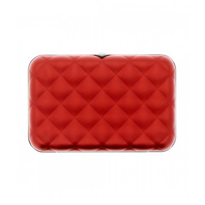 Кардхолдер OGON Quilted Button на 10 карт, червона Кардхолдер OGON Quilted Button на 10 карт, червона