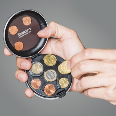 Монетница OGON Euro, розово-золотистая Монетница OGON Euro, розово-золотистая