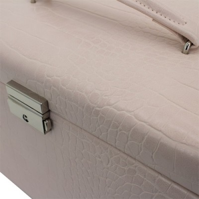 Скринька для коштовностей Friedrich Lederwaren Jolie 2.0 Pink, крокодил 
