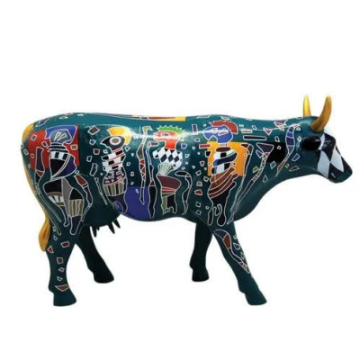 Колекційна статуетка Cow Parade корова Friends 30х9х20 см, Size L Колекційна статуетка Cow Parade корова Friends 30х9х20 см, Size L