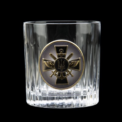 Набір келихів для віскі "ГЕНШТАБ ЗСУ" Boss Crystal, 2 келиха Набір келихів для віскі "ГЕНШТАБ ЗСУ" Boss Crystal, 2 келиха