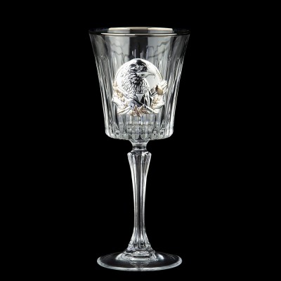 Набір для вина та води “СЕНАТОР” Boss Crystal, 6 келихів, платина, срібло, золото, кришталь
