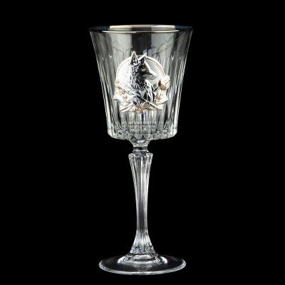 Набір для вина та води “СЕНАТОР” Boss Crystal, 6 келихів, платина, срібло, золото, кришталь
