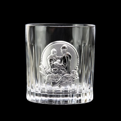 Набір келихів для віскі "Козаки" Boss Crystal, 6 келихів, срібло, кришталь Набір келихів для віскі "Козаки" Boss Crystal, 6 келихів, срібло, кришталь