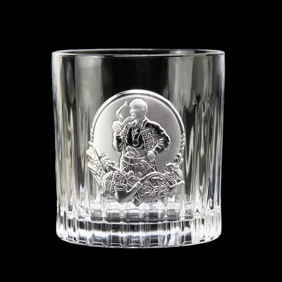 Набір келихів для віскі "Козаки" Boss Crystal, 6 келихів, срібло, кришталь Набір келихів для віскі "Козаки" Boss Crystal, 6 келихів, срібло, кришталь