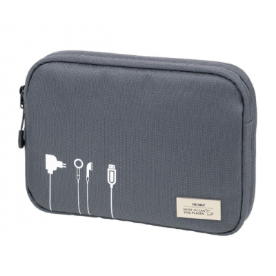 Органайзер Troika BLUE CYCLE TECH POUCH 2 для аксесуарів та кабелів, 23,5 х 17 х 3,5 см, сірий Органайзер Troika BLUE CYCLE TECH POUCH 2 для аксесуарів та кабелів, 23,5 х 17 х 3,5 см, сірий