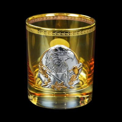 Набір для віскі "Лідер бурштиновий" Boss Crystal, 6 бурштинових келихів, золото, срібло, соняшниковий кришталь Набір для віскі "Лідер бурштиновий" Boss Crystal, 6 бурштинових келихів, золото, срібло, соняшниковий кришталь