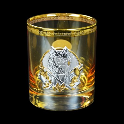Набір для віскі "Лідер бурштиновий" Boss Crystal, 6 бурштинових келихів, золото, срібло, соняшниковий кришталь Набір для віскі "Лідер бурштиновий" Boss Crystal, 6 бурштинових келихів, золото, срібло, соняшниковий кришталь