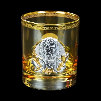 Набір для віскі "Лідер бурштиновий" Boss Crystal, 6 бурштинових келихів, золото, срібло, соняшниковий кришталь Набір для віскі "Лідер бурштиновий" Boss Crystal, 6 бурштинових келихів, золото, срібло, соняшниковий кришталь