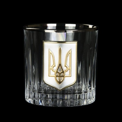 Набор для виски "Тризуб люкс" Boss Crystal, 6 бокалов, платина, серебро, золото, хрусталь, кожаный кейс Набор для виски "Тризуб люкс" Boss Crystal, 6 бокалов, платина, серебро, золото, хрусталь, кожаный кейс