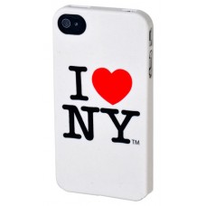 Кришка для Iphone 4S "Ny Logo", біла Кришка для Iphone 4S "Ny Logo", біла