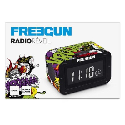 Радиоприемник с часами "Freegun" 16х10 см Радиоприемник с часами "Freegun" 16х10 см