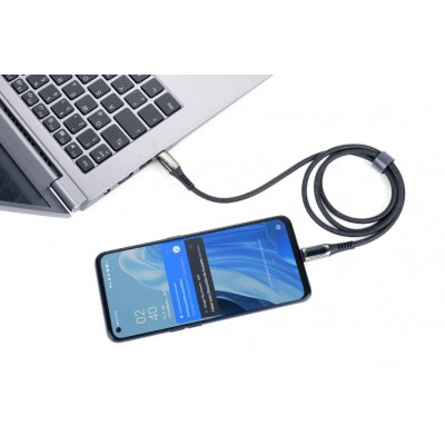 Високошвидкісний кабель передачі даних та заряджання Troika Usb-c з адаптером Lightning Високошвидкісний кабель передачі даних та заряджання Troika Usb-c з адаптером Lightning