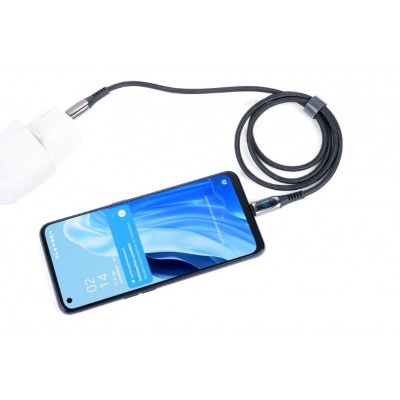 Високошвидкісний кабель передачі даних та заряджання Troika Usb-c з адаптером Lightning Високошвидкісний кабель передачі даних та заряджання Troika Usb-c з адаптером Lightning