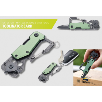 Мультінструмент "TOOLINATOR CARD" 10 функцій, сталевий Мультінструмент "TOOLINATOR CARD" 10 функцій, сталевий