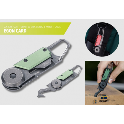 Мультінструмент Troika "EGON CARD" 5 функцій, сталевий Мультінструмент Troika "EGON CARD" 5 функцій, сталевий