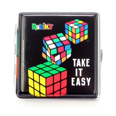  Комплект запальничка + портсигар "Rubik"s 3 кубики 