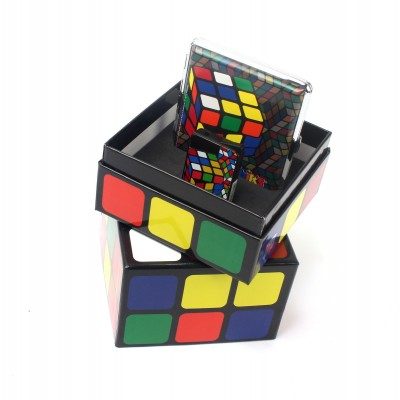 Комплект запальничка + портсигар "Rubik"s один кубик 