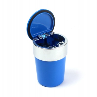 Пепельница для машин Ashtray c LED-подсветкой, голубая