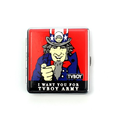 Портсигар "TV BOY POP, Want you to for tvboy army" для 20 сигарет 
