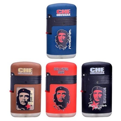 Зажигалка с двойным голубым пламенем "CHE" Зажигалка с двойным голубым пламенем "CHE"