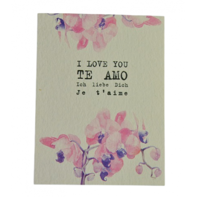 Міні листівка "Te amo" 10х7,5 см Міні листівка "Te amo" 10х7,5 см