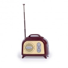 Мини-радио "Retro FM", трапеция, красное Мини-радио "Retro FM", трапеция, красное