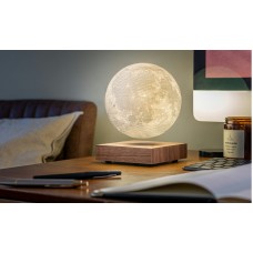 Левітуюча лампа на акумуляторі Gingko Moon, дерево горіх | G019WT Левітуюча лампа на акумуляторі Gingko Moon, дерево горіх | G019WT