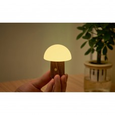 Світильник на акумуляторі Gingko Alice Mushroom Lamp Super Mini, горіх | G022S-WT