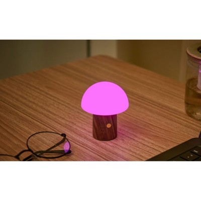 Світильник на акумуляторі Gingko Alice Mushroom Lamp Super Mini, горіх | G022S-WT Світильник на акумуляторі Gingko Alice Mushroom Lamp Super Mini, горіх | G022S-WT