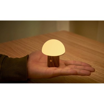 Світильник на акумуляторі Gingko Alice Mushroom Lamp Super Mini, горіх | G022S-WT Світильник на акумуляторі Gingko Alice Mushroom Lamp Super Mini, горіх | G022S-WT