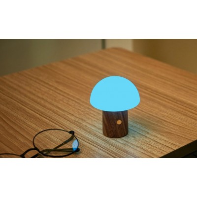 Світильник на акумуляторі Gingko Alice Mushroom Lamp Mini, горіх | G022WT2 Світильник на акумуляторі Gingko Alice Mushroom Lamp Mini, горіх | G022WT2