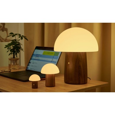 Світильник на акумуляторі Gingko Alice Mushroom Lamp Mini, горіх | G022WT2 Світильник на акумуляторі Gingko Alice Mushroom Lamp Mini, горіх | G022WT2