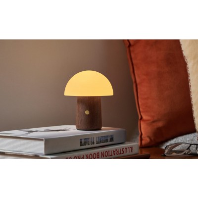 Світильник на акумуляторі Gingko Alice Mushroom Lamp Mini, горіх | G022WT2 Світильник на акумуляторі Gingko Alice Mushroom Lamp Mini, горіх | G022WT2