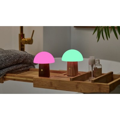 Світильник на акумуляторі Gingko Alice Mushroom Lamp Mini, горіх | G022WT2 Світильник на акумуляторі Gingko Alice Mushroom Lamp Mini, горіх | G022WT2