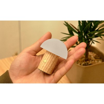 Світильник на акумуляторі Gingko Alice Mushroom Lamp Mini, білий попіл | G022AH2 Світильник на акумуляторі Gingko Alice Mushroom Lamp Mini, білий попіл | G022AH2