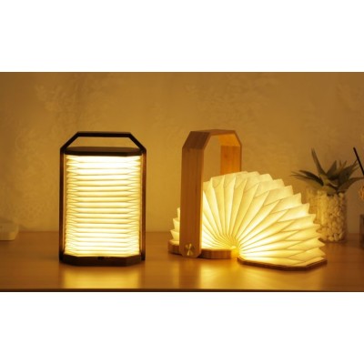 Світильник на акумуляторі Gingko Smart Origami Lamp, бамбук | G033BO Світильник на акумуляторі Gingko Smart Origami Lamp, бамбук | G033BO