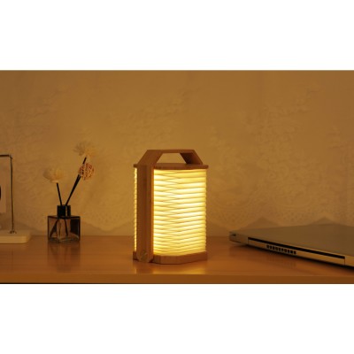 Світильник на акумуляторі Gingko Smart Origami Lamp, бамбук | G033BO Світильник на акумуляторі Gingko Smart Origami Lamp, бамбук | G033BO